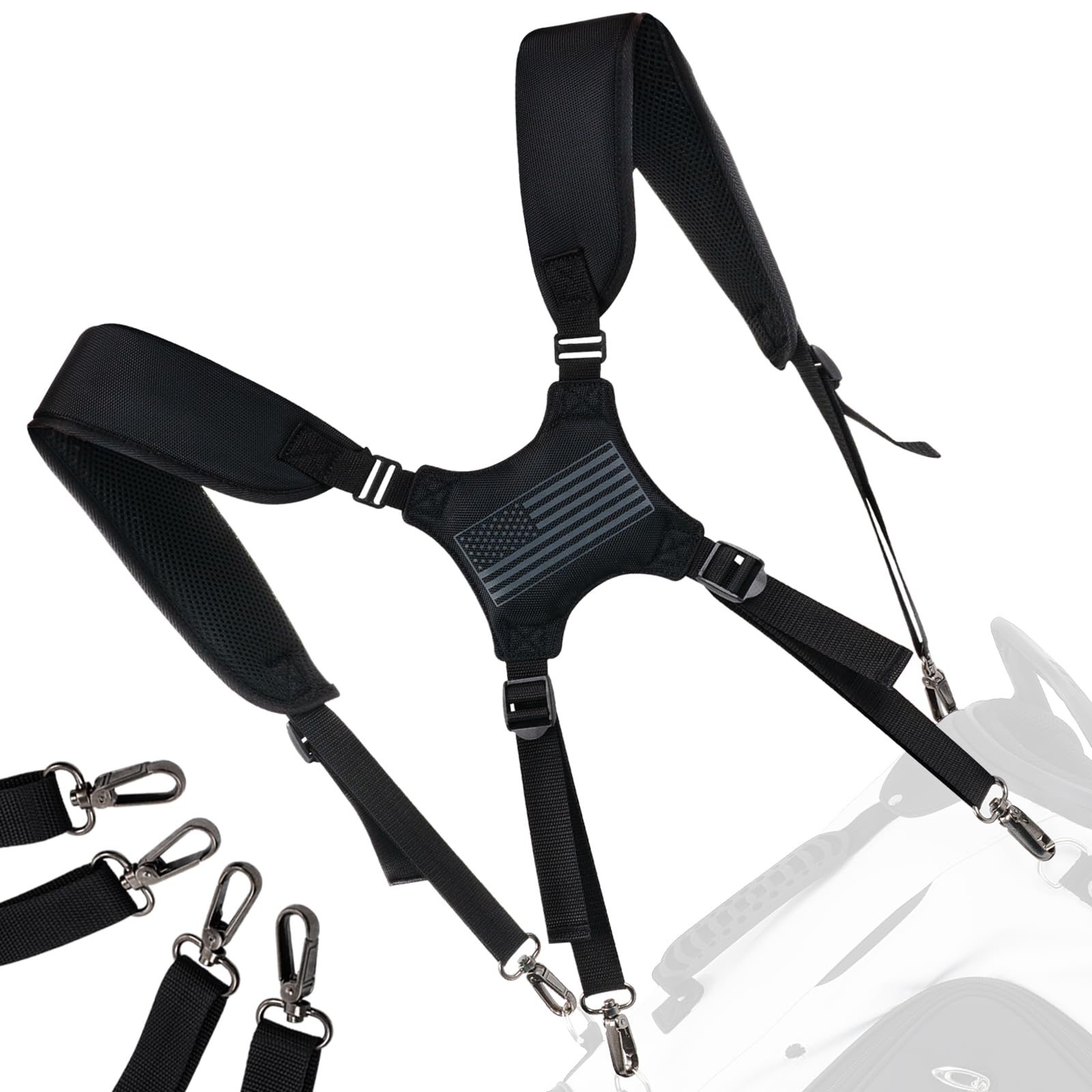 LZFAN Golf Bag Comfort Double Shoulder Adjustable Strap Padded Carrying Bag — image 1