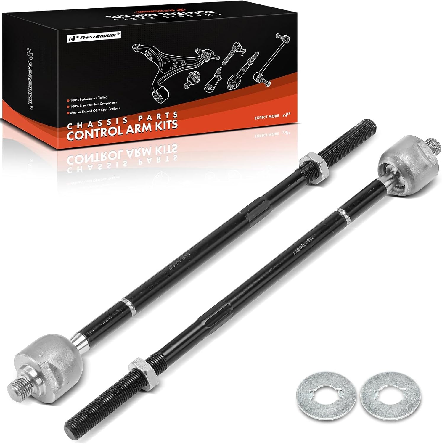 A-Premium 2 x Front Inner Tie Rod Ends, Compatible with Ford Focus 2009 2010 2011, with Fixed Ratio