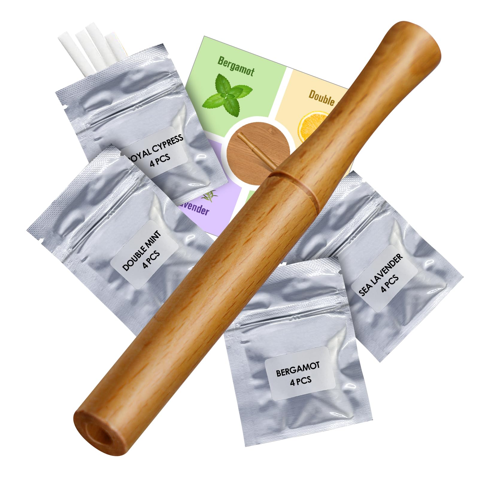 HOTERB Tubes Inhalateurs Huiles Essentielles Aromathrapie avec Bois,  Tubes, 4 Armes, Extrait d'Huile Essentielle de Plantes Naturelles,  Rafrachissant, Retouche : Amazon.com.be: Hygine et Sant