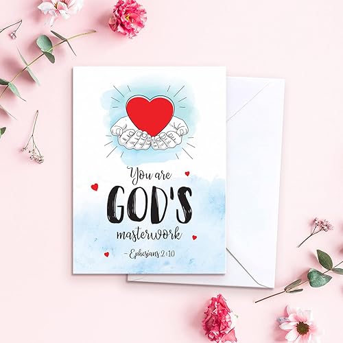 Miniatura 7 de Sweetzer & Orange Tarjetas de las Escrituras, juego de 24 hojas en blanco con versículos bíblicos en caja con sobres, impresiones de oración