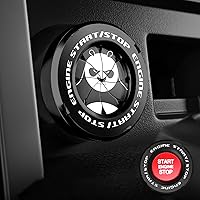 Vista 24 de Tybasthe Cubierta de Botón de Arranque Giratorio por Presión, Accesorios de Coche Autobots Cubierta de Botón de Arranque y Parada del Motor