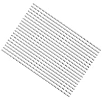 Vista 13 de uxcell Varilla de acero redonda, barra de torno HSS de 0.043 in, herramienta de 3.937 in de largo, para engranajes de eje, tornos, taladradora, eje