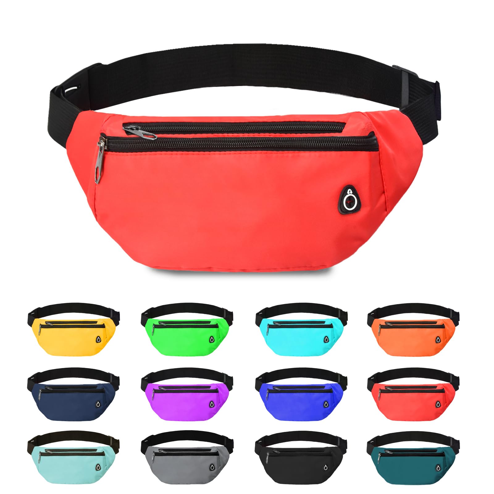 Fanny Pack for Women Men,Crossbody Fanny Pack Water Resistant Sports Waist Bag Pack, Belt Bag for Travel Hiking Running