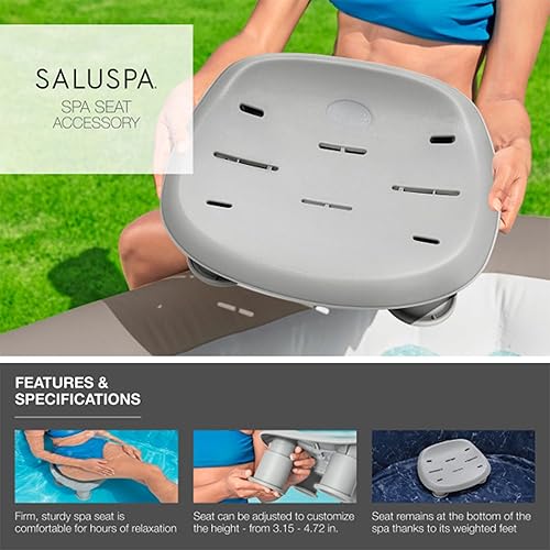 Miniatura 8 de Bestway Coleman Napa AirJet - Bañera de hidromasaje inflable con cubierta EnergySense, paquete de 4 asientos de spa SaluSpa y 4 juegos de almohadas