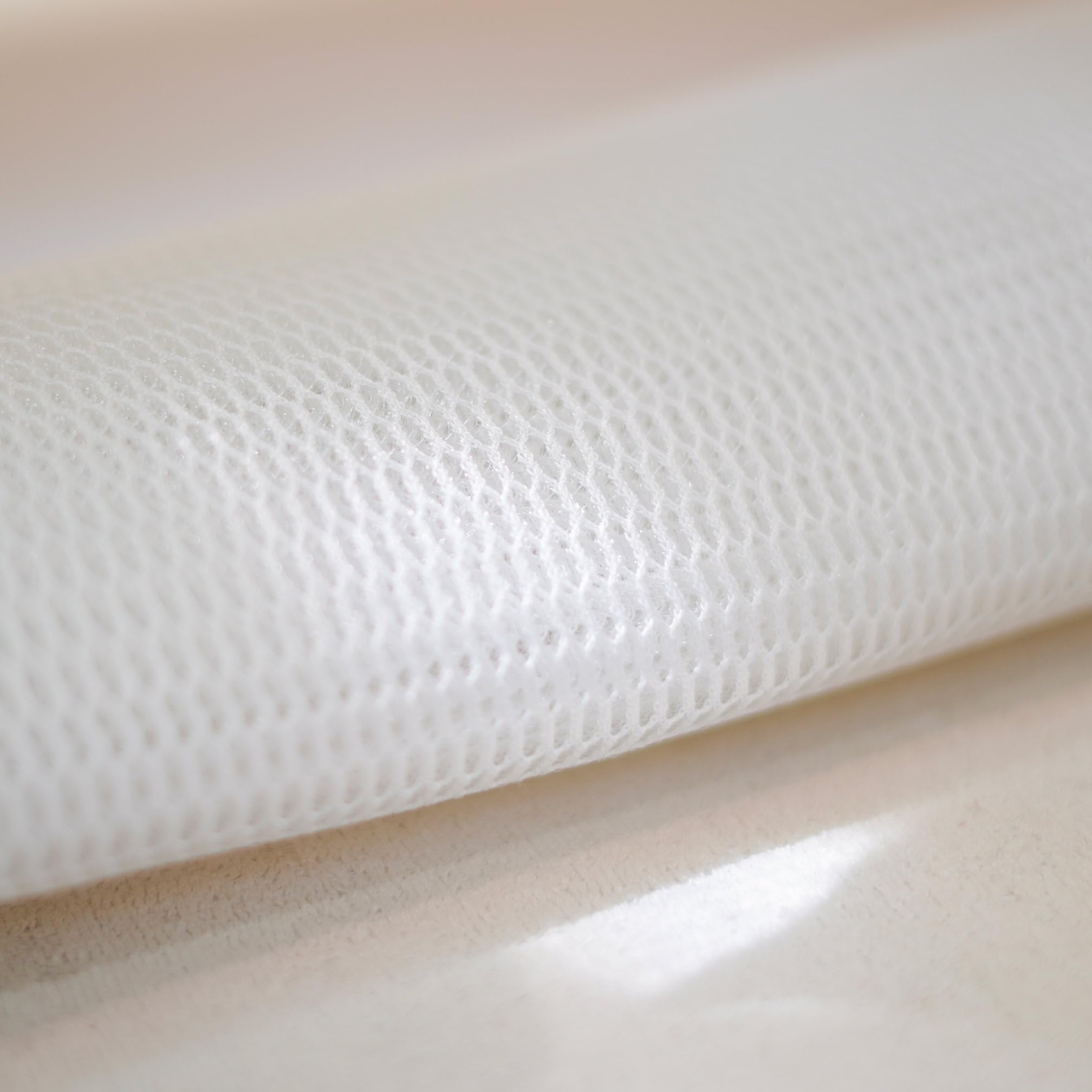 sottomaterasso AirMesh 3D con spessore 18mm su misura, ventilazione ottimale del materasso, tessuto distanziatore traspirante (140x210)