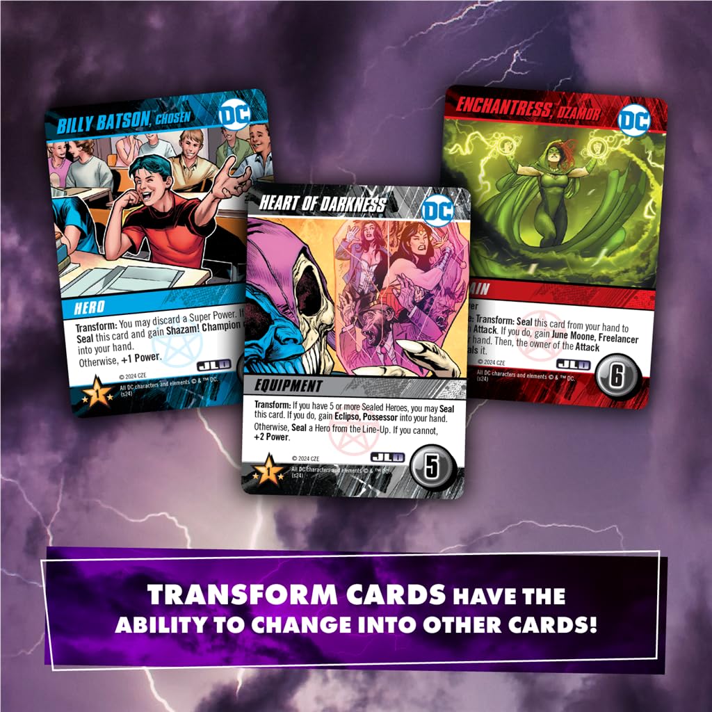 DC Cryptozoic Deck-Building Game Justice League Dark – Gioco di Carte Strategico – Per Appassionati di Giochi Tattici – 2–4 Giocatori | 60 Minuti | Età 15+ – Inglese