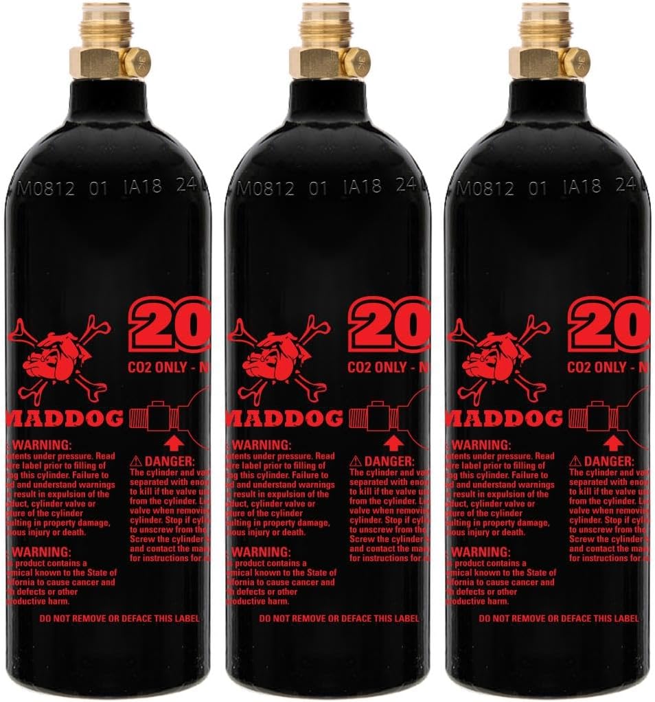 Maddog 20 oz Refillable CO2 Paintball Tank