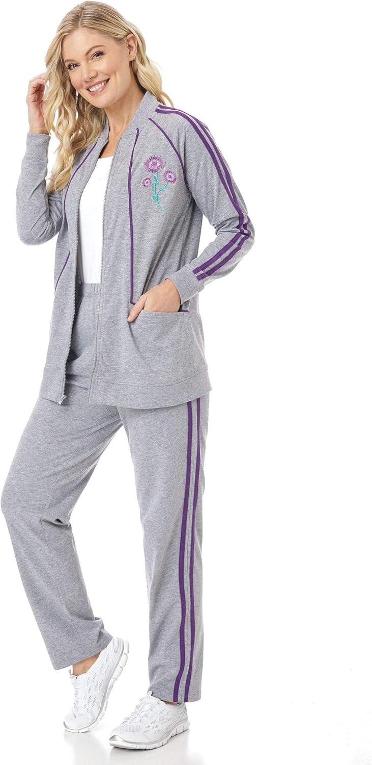 Sweatpants and jacket set women's Clearance