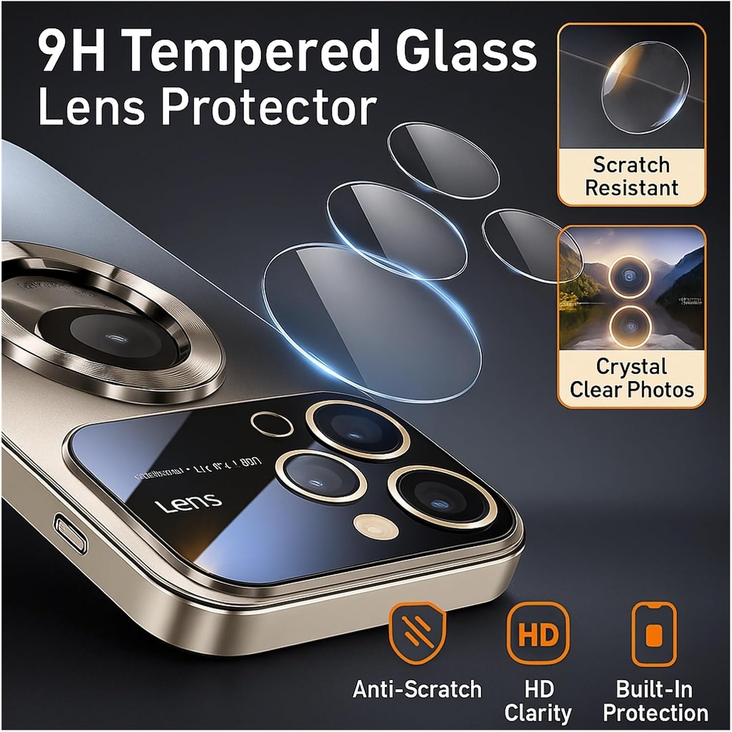 Case for iPhone 16/16 Plus/16 Pro/16 Pro Max, Military-Grade Drop Protection & Full Camera Lens Guard [Compatible with MagSafe] Matte Frosted Slim Shockproof Cover(Desert,16 Pro)