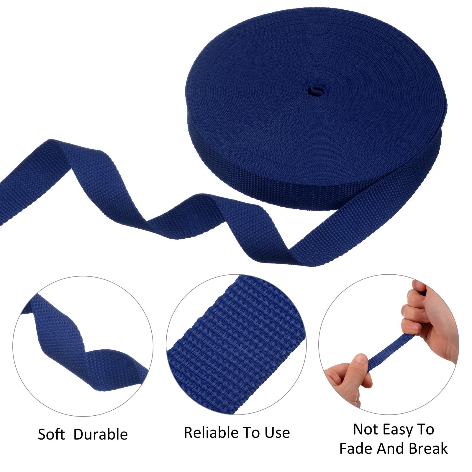 M METERXITY Tree Tie Strap-1 Roll 66 Feet x 1 Inch Garden Staking Straps,Plant Supports Tree Tie Staking,Tree Support Straps Apply to Outdoor/Garden/Plant/Staking/Guying(Blue) - Image 4
