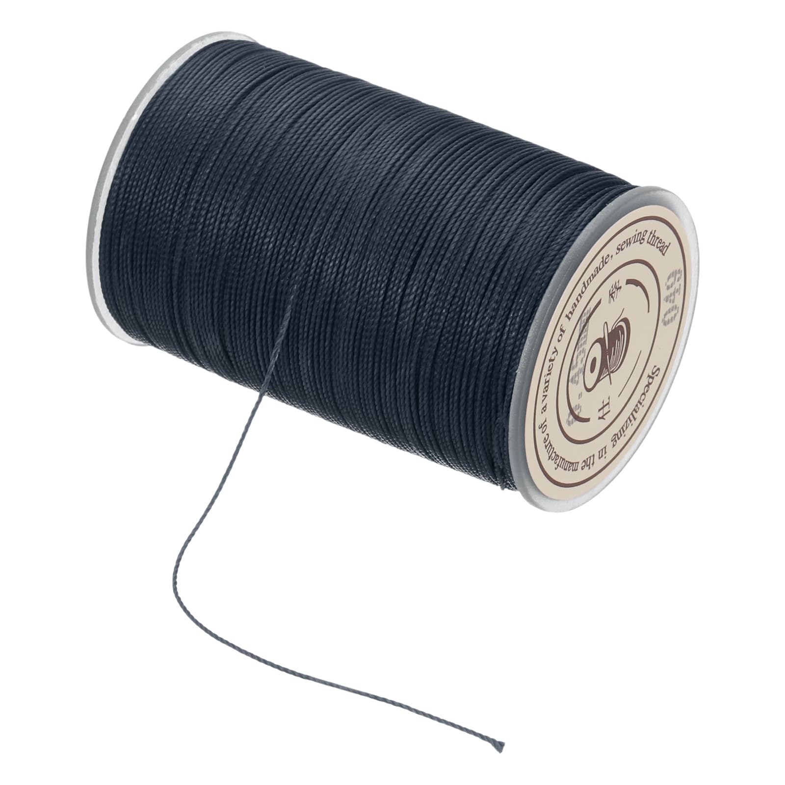 sourcing map Waxed Cord 0.45mm Waxed Thread 87 Yard Wax String Leather Cord for Bracelet Making, Necklaces, Beading, Jewelry Making and DIY Crafts (Dark Blue)