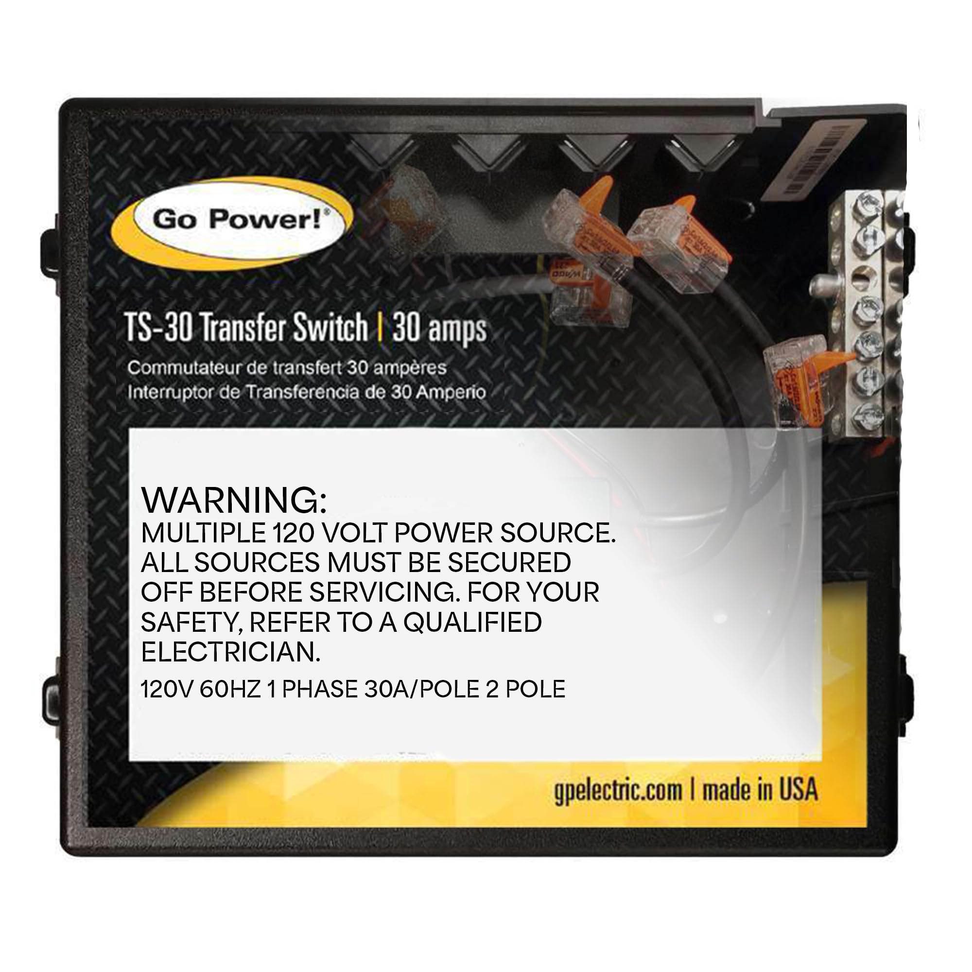 Go Power! TS-30 30 Amp Automatic Transfer Switch