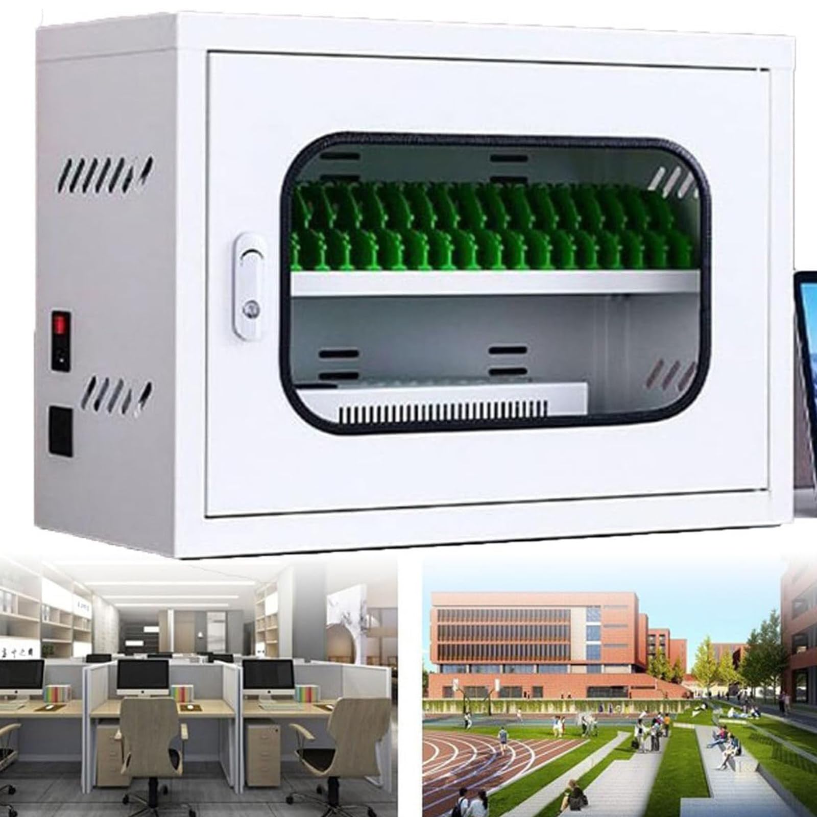 GTHTUHFD Portable Charging Station For Mobile Phones 20-Slot Usb Locker Cabinet Rechargeable Cellphone Charging Station For Students Employees And Tourists,20slots