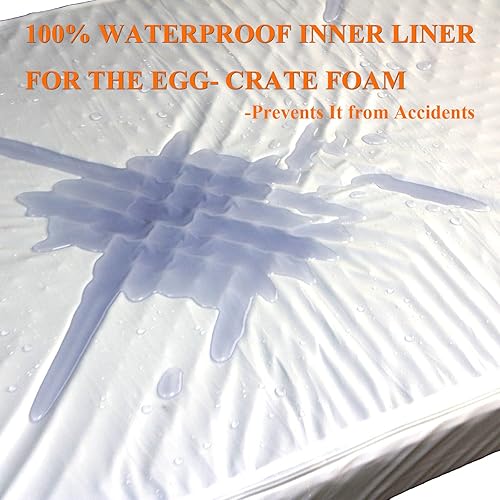 Miniatura 5 de Camas impermeables para perros grandes con funda lavable, almohadas suaves para cama para mascotas medianas