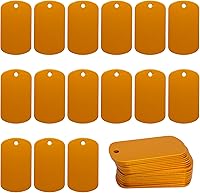 Vista 9 de StayMax Etiquetas en blanco de grabado de aluminio anodizado Paquete de 50 unidades (negro)