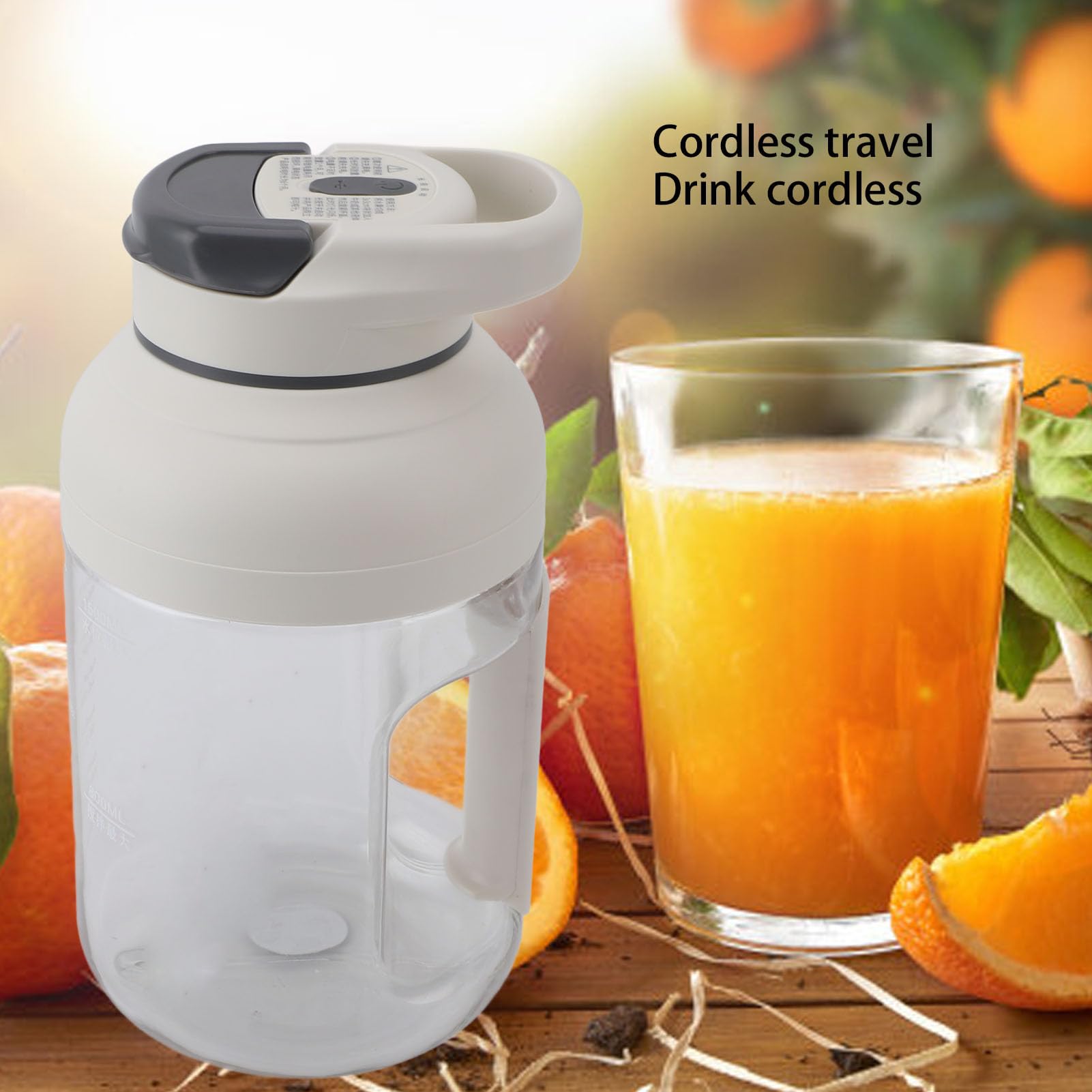 Portable Juicer Blender Cup - Long Lasting Rechargeable, Cordless, Bottle with Large Capacity for Smoothie - for Outdoor Travel (#3)