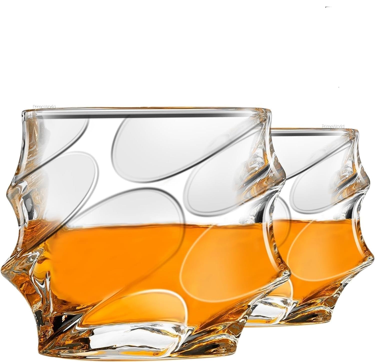 Bellemax Whiskey Glasses Set - 6 Rocks Glasses -15