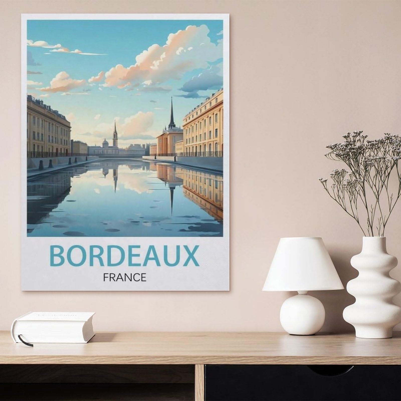 Puzzles 1000 Pièces pour Adultes，Bordeaux-France，Puzzle 1000 Pièces pour Adultes Jeu Jouets Cadeau Puzzle 1000 Pièces pour Cadeau Éducatif Adulte（75x50cm）-BF58