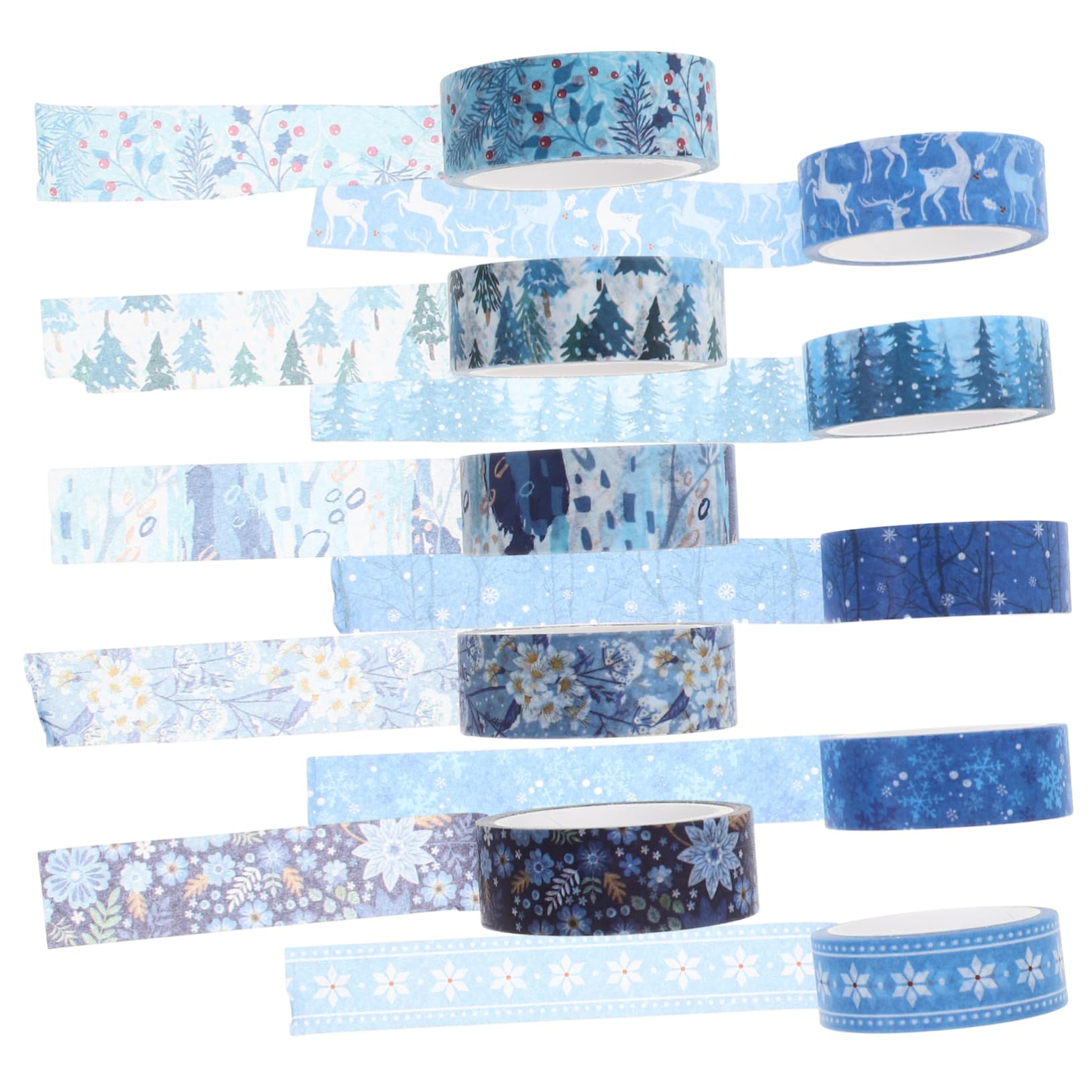 Operitacx Cintas Washi Decorativas De Invierno Adhesivo Para Manualidades Y Scrapbooking Con Navideños Para Agenda Y 10 * 5