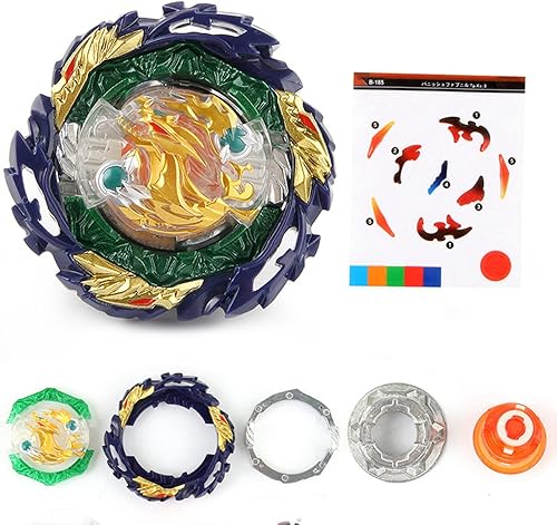 Bey Burst Starter B-185 Vanish Fafnir cónico Kick-3 Booster Superking Juguetes de batalla para juegos, Gyro Spinning Brust Toy (B-185)