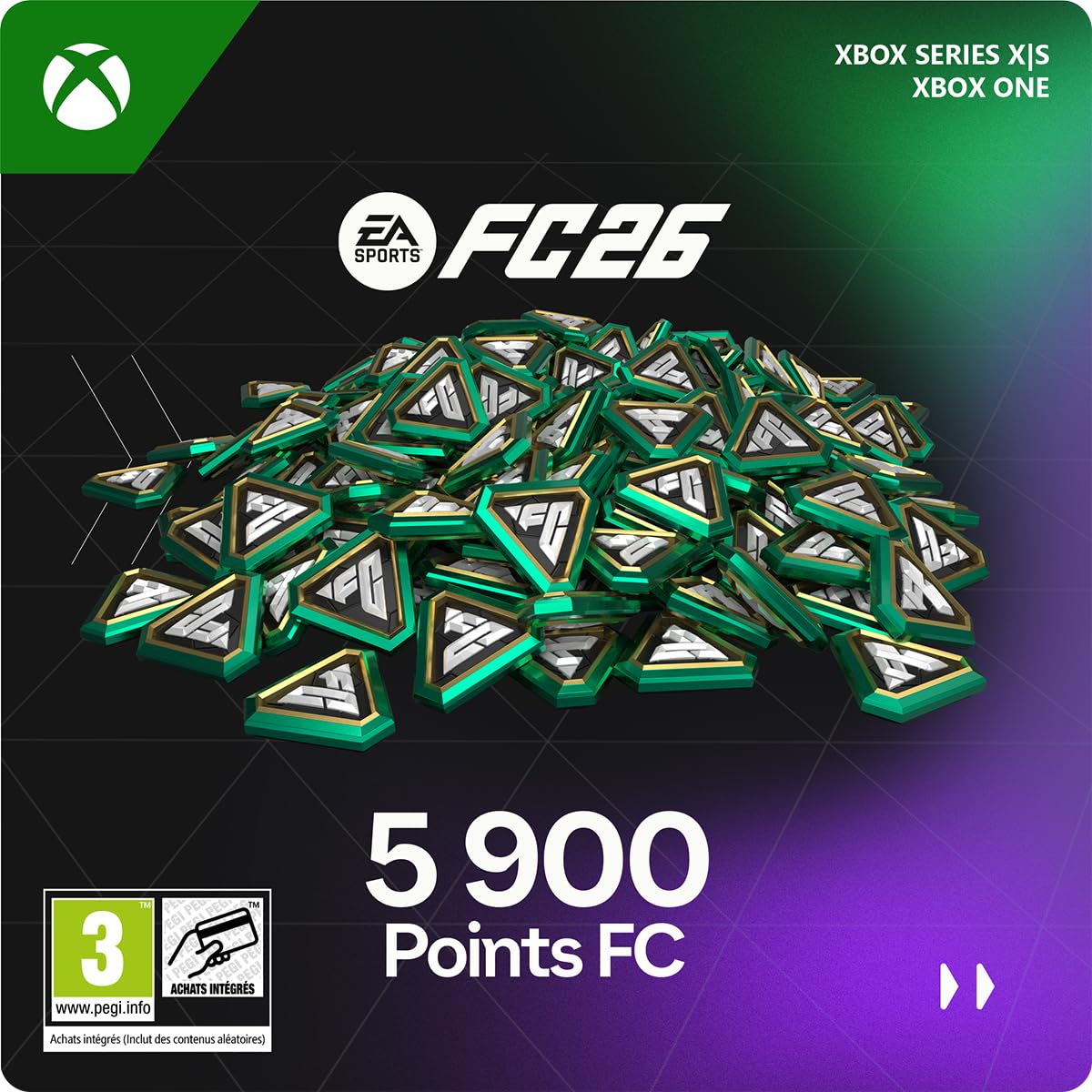 EA SPORTS FC 26 - FC POINTS 5900 Points | Xbox Series X|S – Code jeu à télécharger