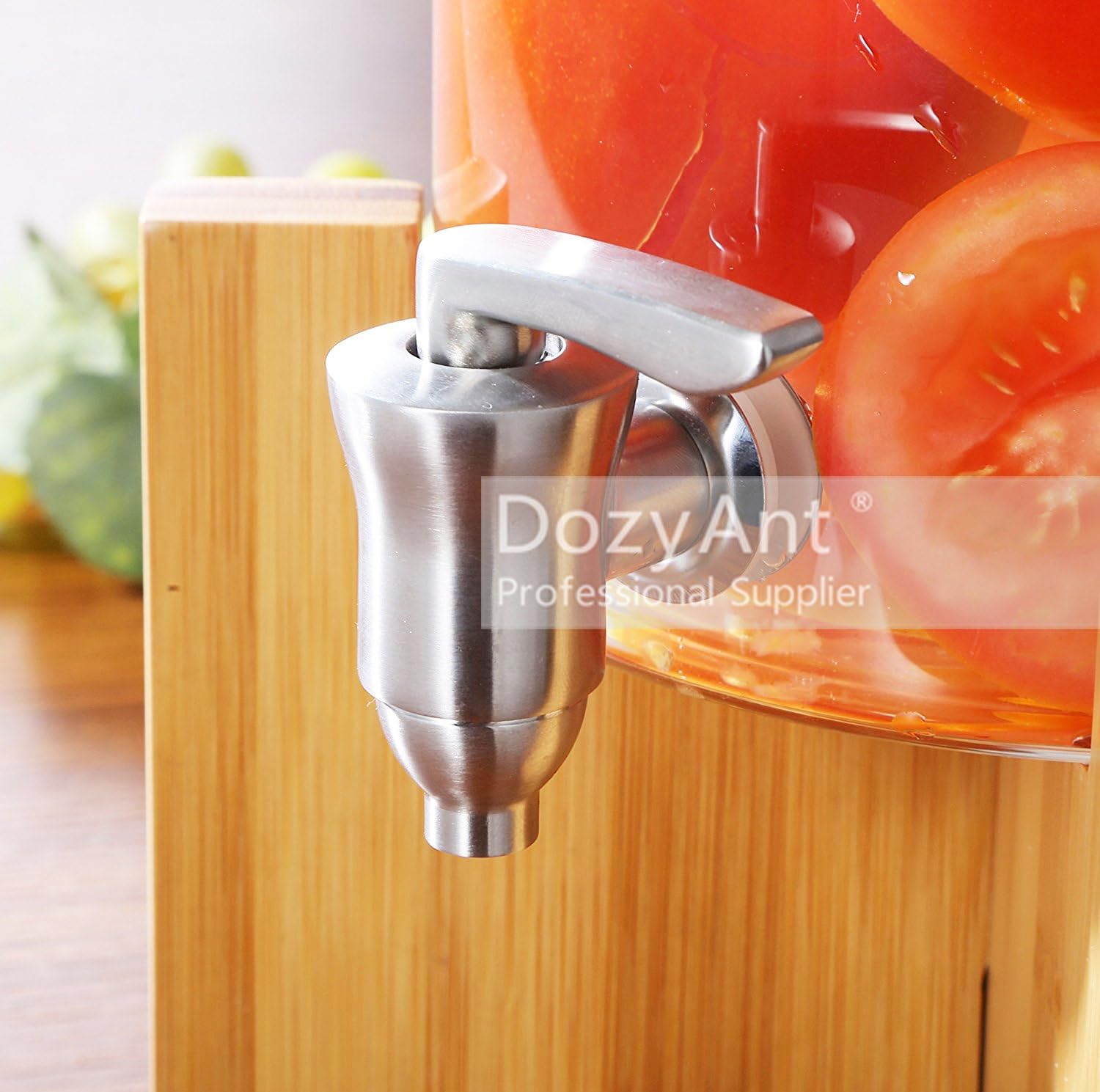 Beverage Dispenser Replacement Spigot,Brushed Stainless Steel and Ceramic Valve, Water Dispenser Replacement Faucet, fits Berkey and other Gravity Filter systems as well