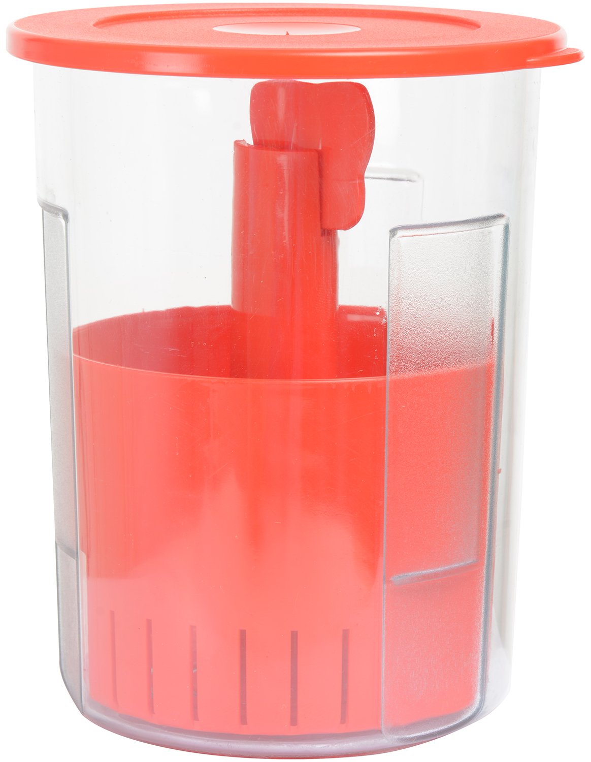 Apex Plastic Pickle Container - 1000 ml, 4 Pieces, Red