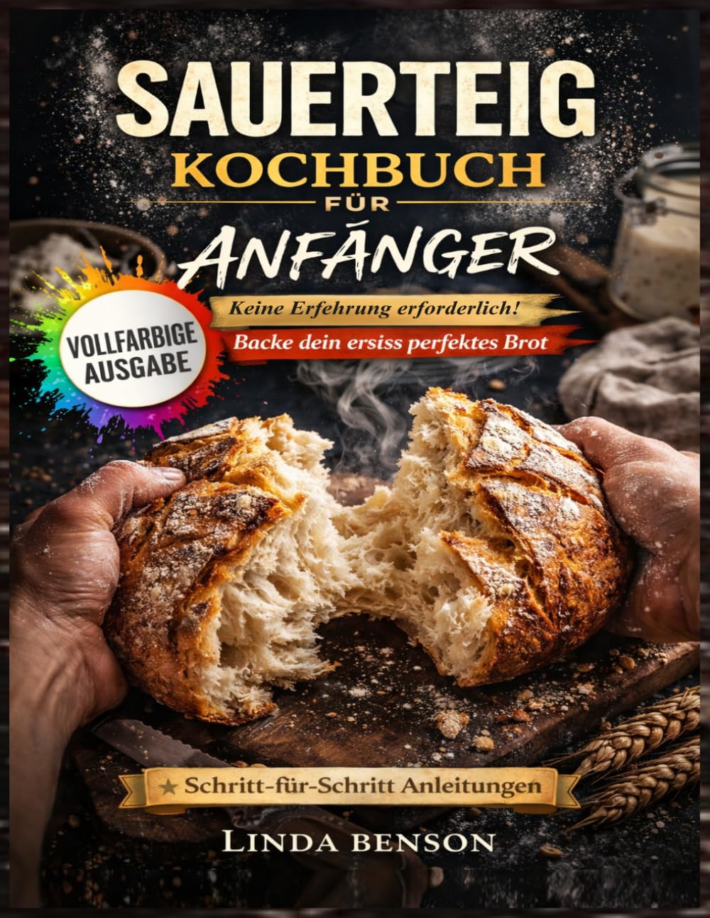 Sauerteig Kochbuch für Anfänger: Einfachen Schritt-für-Schritt Rezepte für handwerkliche Brote, knuspriges brot baken, köstliche Laibe, Brötchen, Pizza, Vollkorn einfachen rein natürlichen Zutaten