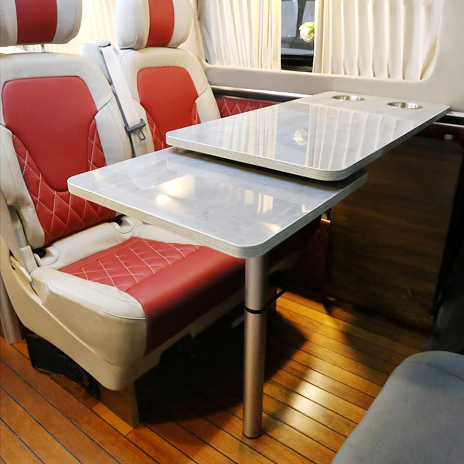 Foldable Rv Tables, Removable Adjustable 360 Rotation Function, Wall Mounted Floating Dinning for Outdoor Camping Picnic