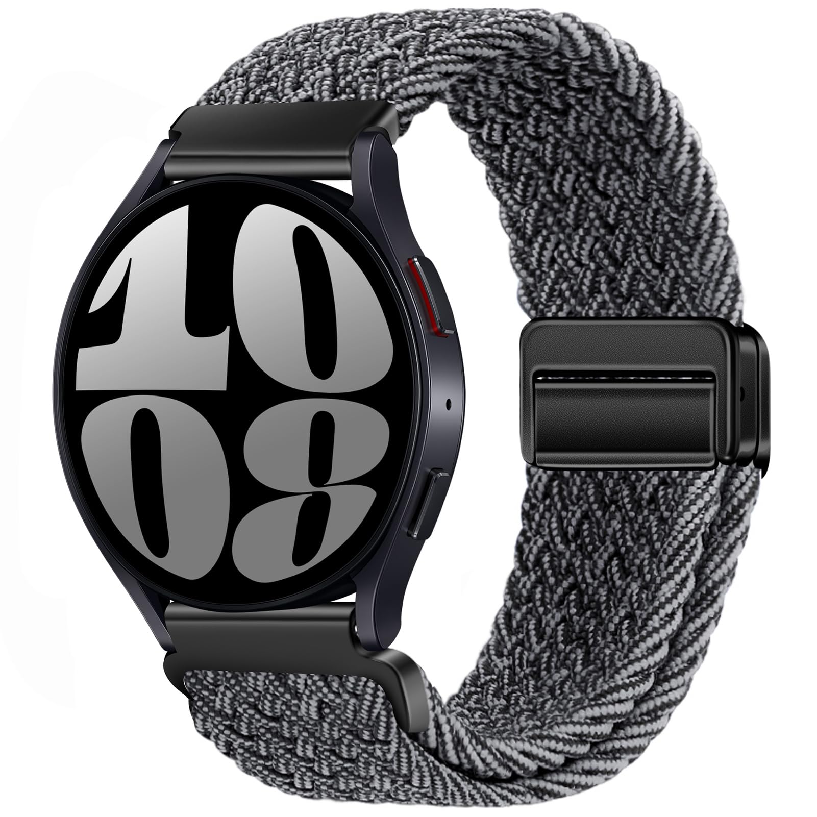 Photo 1 of 20mm Magnetic Bands Compatible with Samsung Galaxy Watch 4 5 6 7 Band 40mm 44mm/Galaxy Watch 4 6 Classic Band 42mm 46mm 43mm 47mm/Watch 5 Pro 45mm/Active 2 Stretchy Braided Strap Wristband Women Men