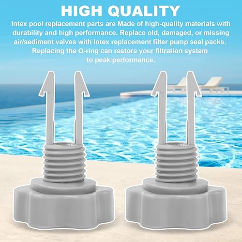 Miniatura 6 de Kit de sellos de repuesto para bomba de filtro 25004/2500 para bombas de filtro de piscina Intex, piezas de repuesto (incluye 5 tipos de piezas),