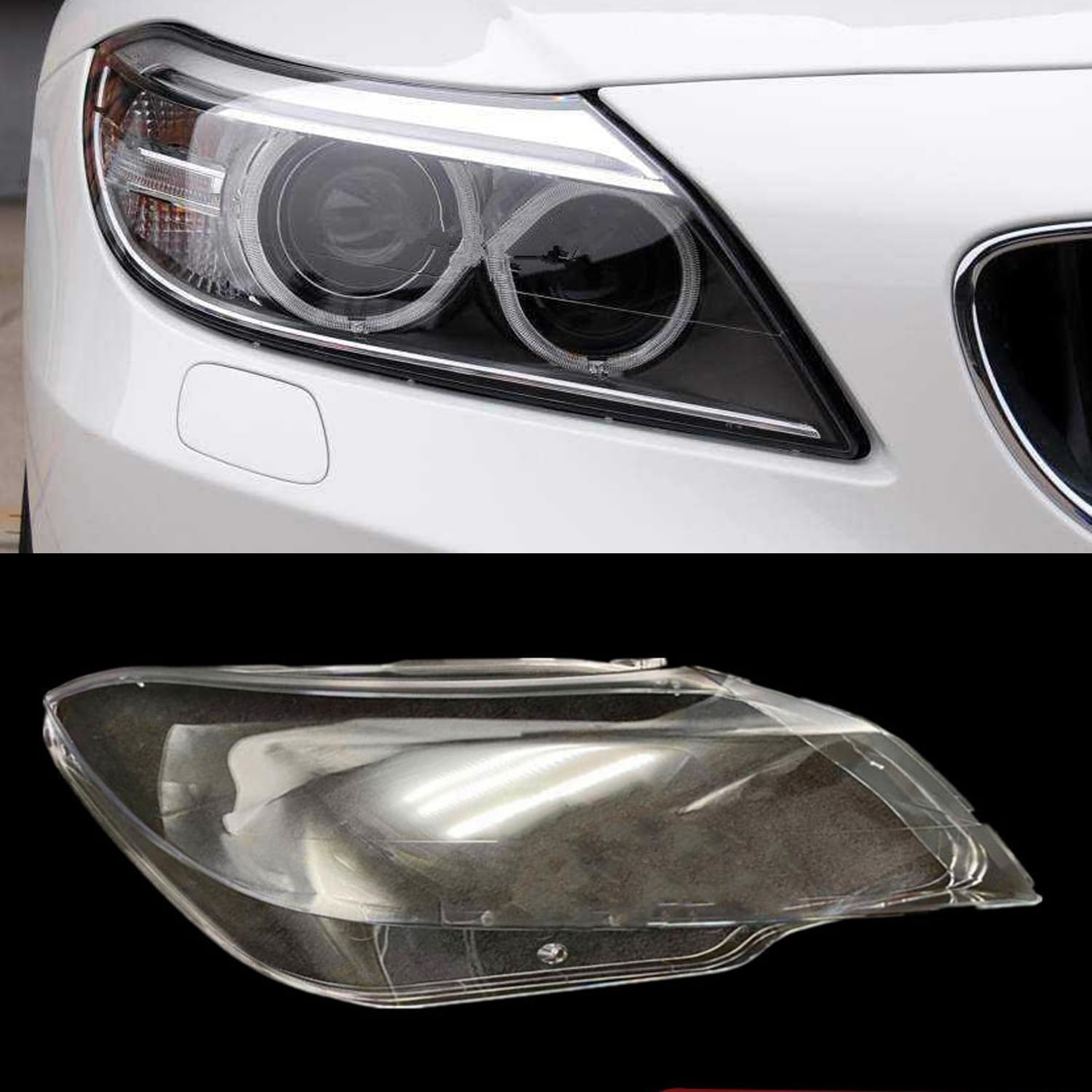 Transparent Automotive Headlight Covers Shell,Car Headlight Lens Cover Shell,Auto Headlamp Shell,for Z4 E89 2009-2013,Left
