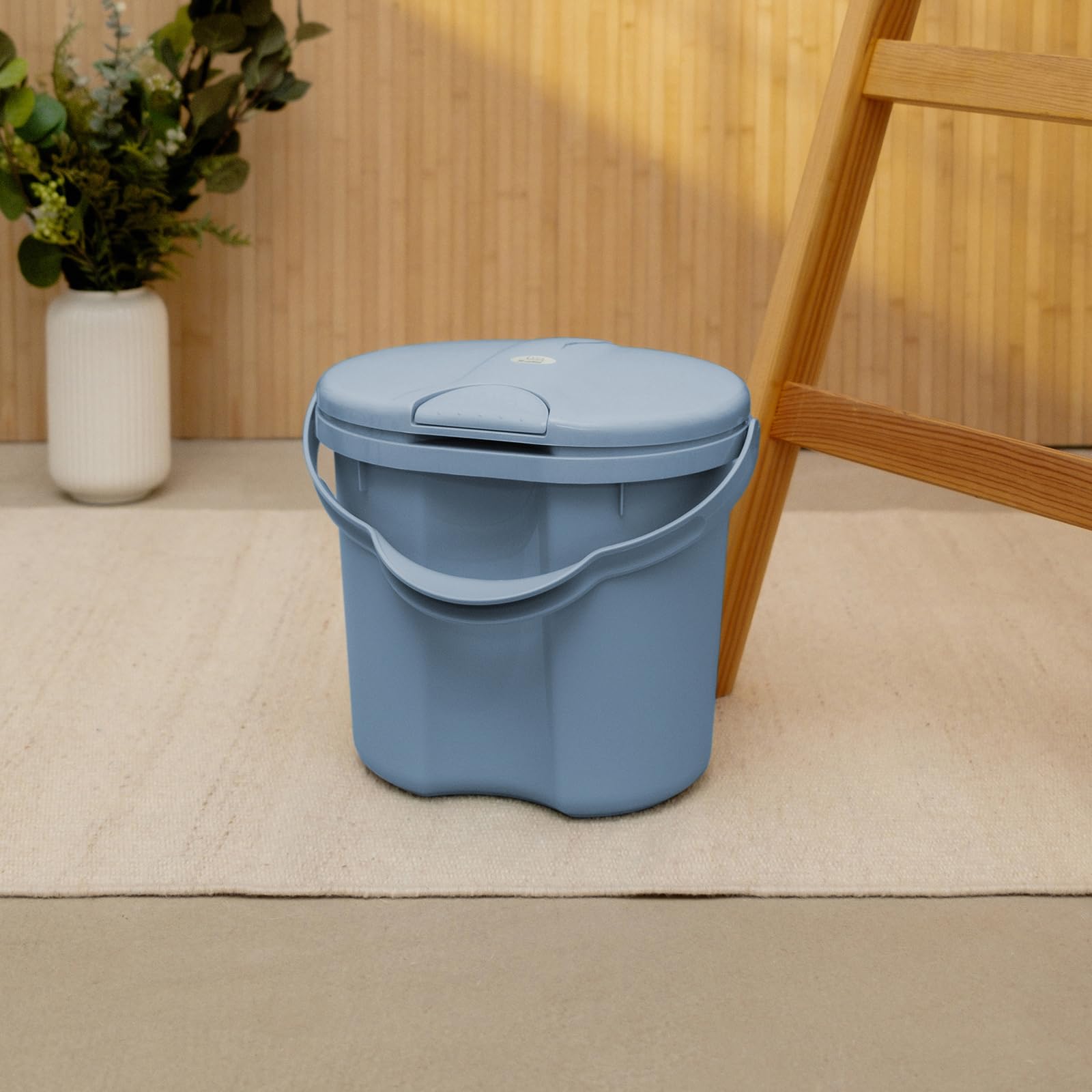 Rotho Babydesign Top Poubelle à couches recyclée - Anti-odeur - Sans boîte de recharge - Bleu