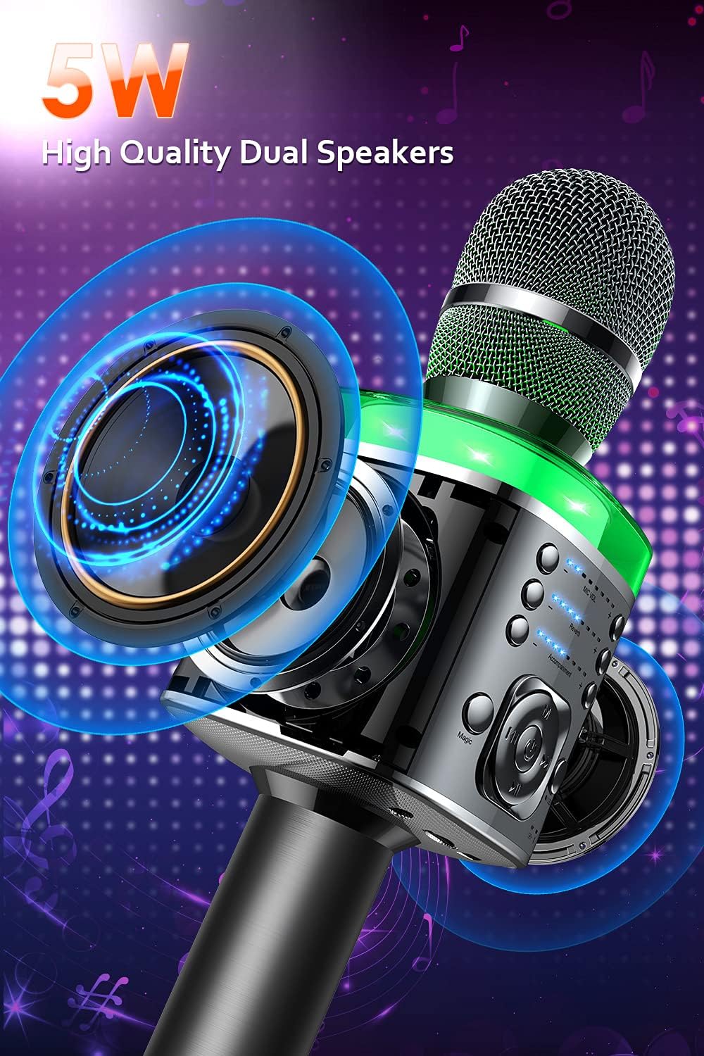 50% оƒƒ Dіѕсоunt Wireless Karaoke Microphone,XZL Magic Voice Karaoke with LED Lights,Portable Handheld Bluetooth Karaoke Mic Speaker Machine Home Party Birthday for All Smartphones Exсluѕіvе Dіѕсоunt 60% Prісе Wireless Karaoke Microphone,XZL Magic Voice Karaoke with LED Lights,Portable Handheld Bluetooth Karaoke Mic Speaker Machine Home Party Birthday for All Smartphones