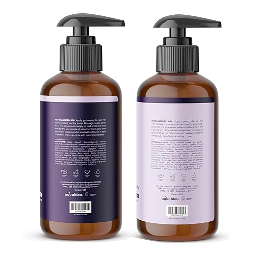 Miniatura 2 de Natural Lavender Vanilla Shampoo & Conditioner Set - Gentle Ultra Calming Multitasking Cleanser - Nourishing & Restorative - Sulfate & Paraben Free