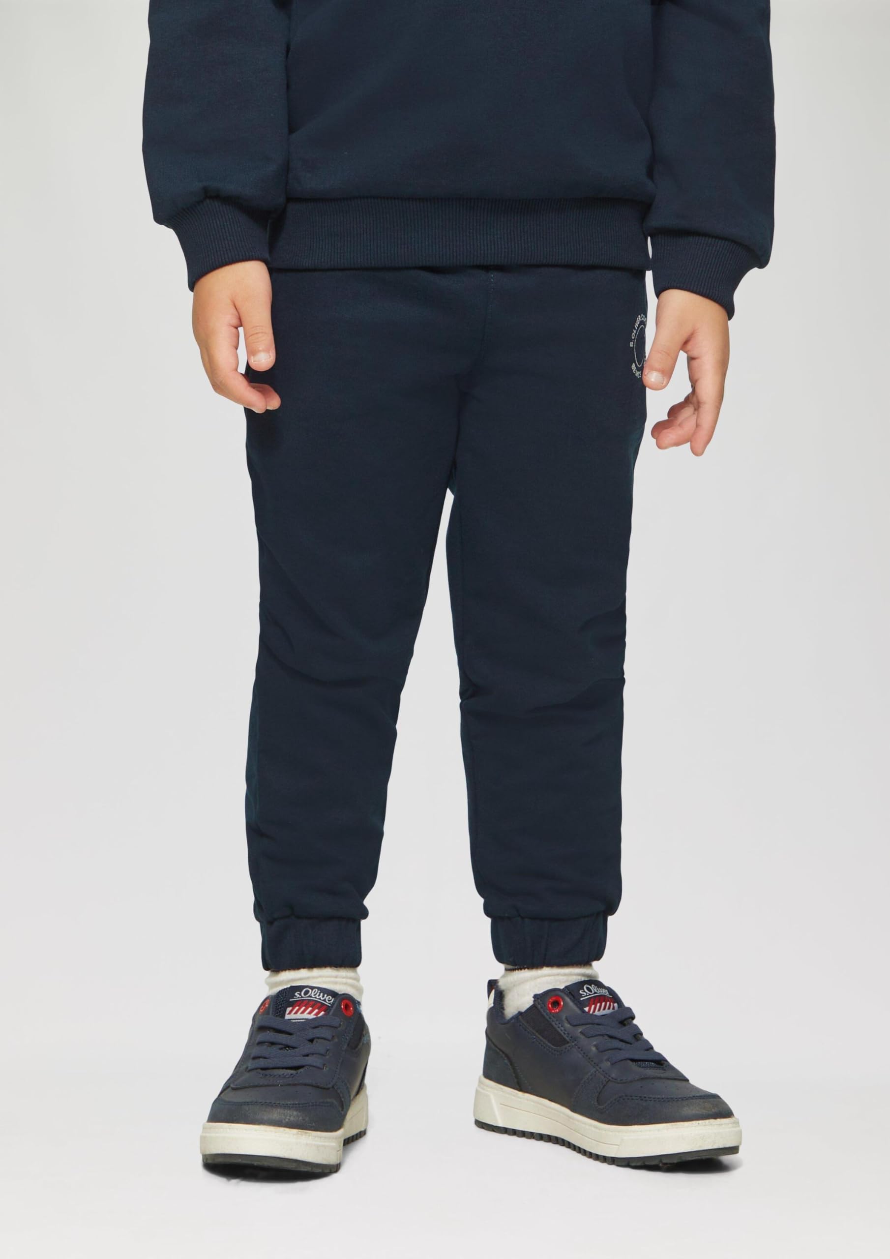 s.Oliver Unisex Jogginghose aus Sweat mit kleinem Print-Detail