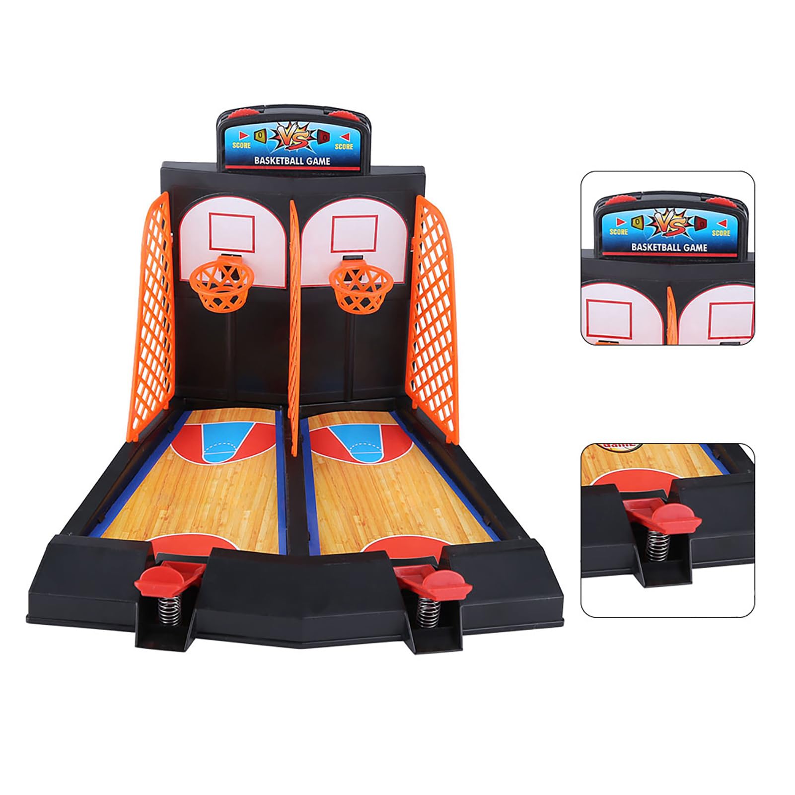 Hztyyier Basketball Game Set Mini Basketball Hoop Set Lustiges Flipper Interaktives Brettspiel Spielzeug für Kinder und Erwachsene