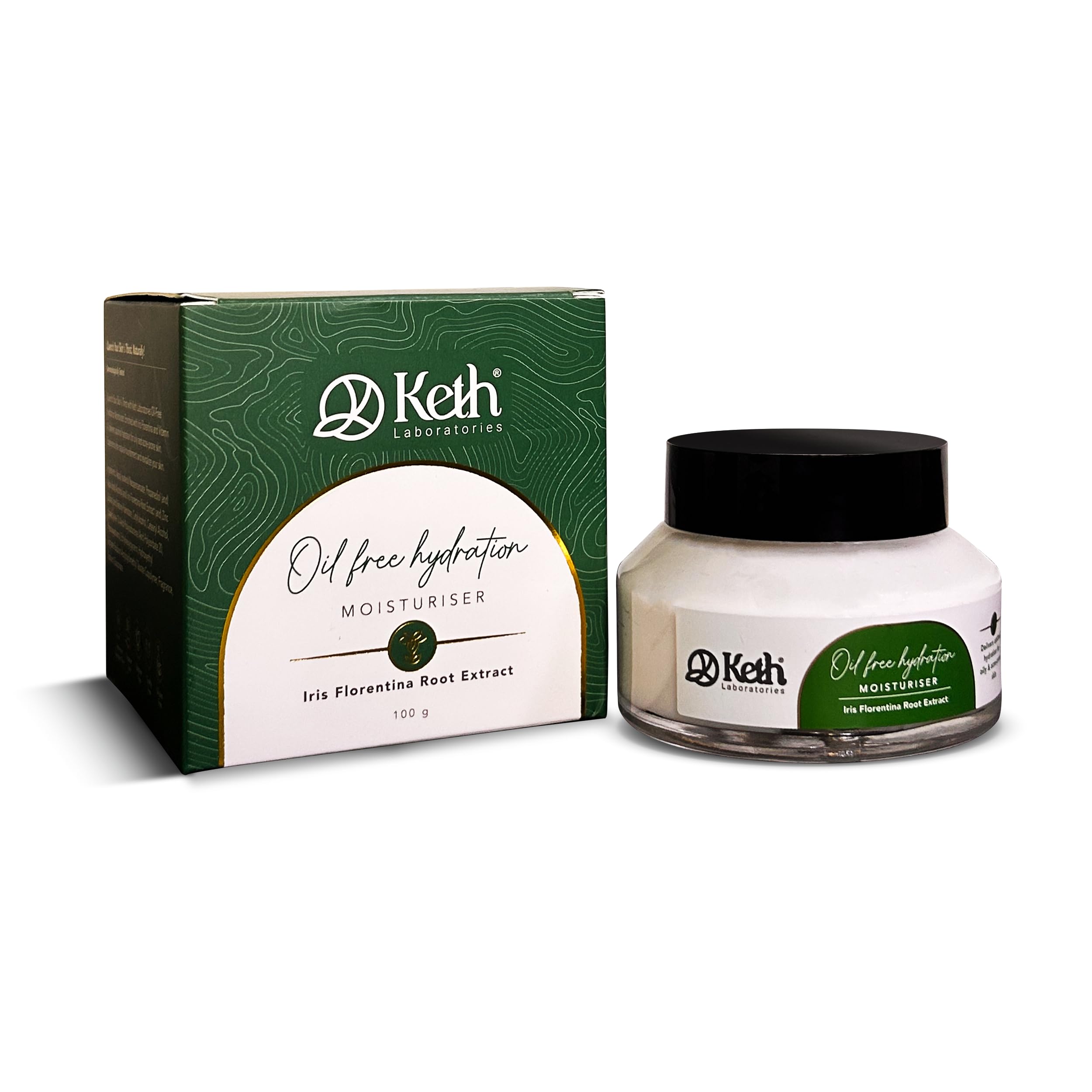Keth Laboratories Oil Free Hydration Moisturiser for All Skin | Unisex | Vitamin-A for Oily and Acne-Prone Soothing Skin | Multipurpose