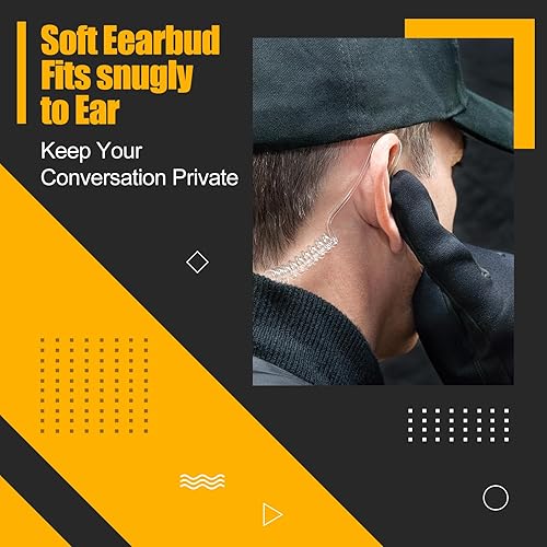 Miniatura 6 de Retevis RB48 - Radio bidireccional resistente (paquete de 6) con auriculares acústicos encubiertos (paquete de 6), walkie talkie impermeable,