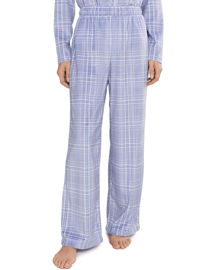 Karen Neuburger Petite Minky Fleece Long Sleeve Notch Top & Long Pants Set - #2 of 5