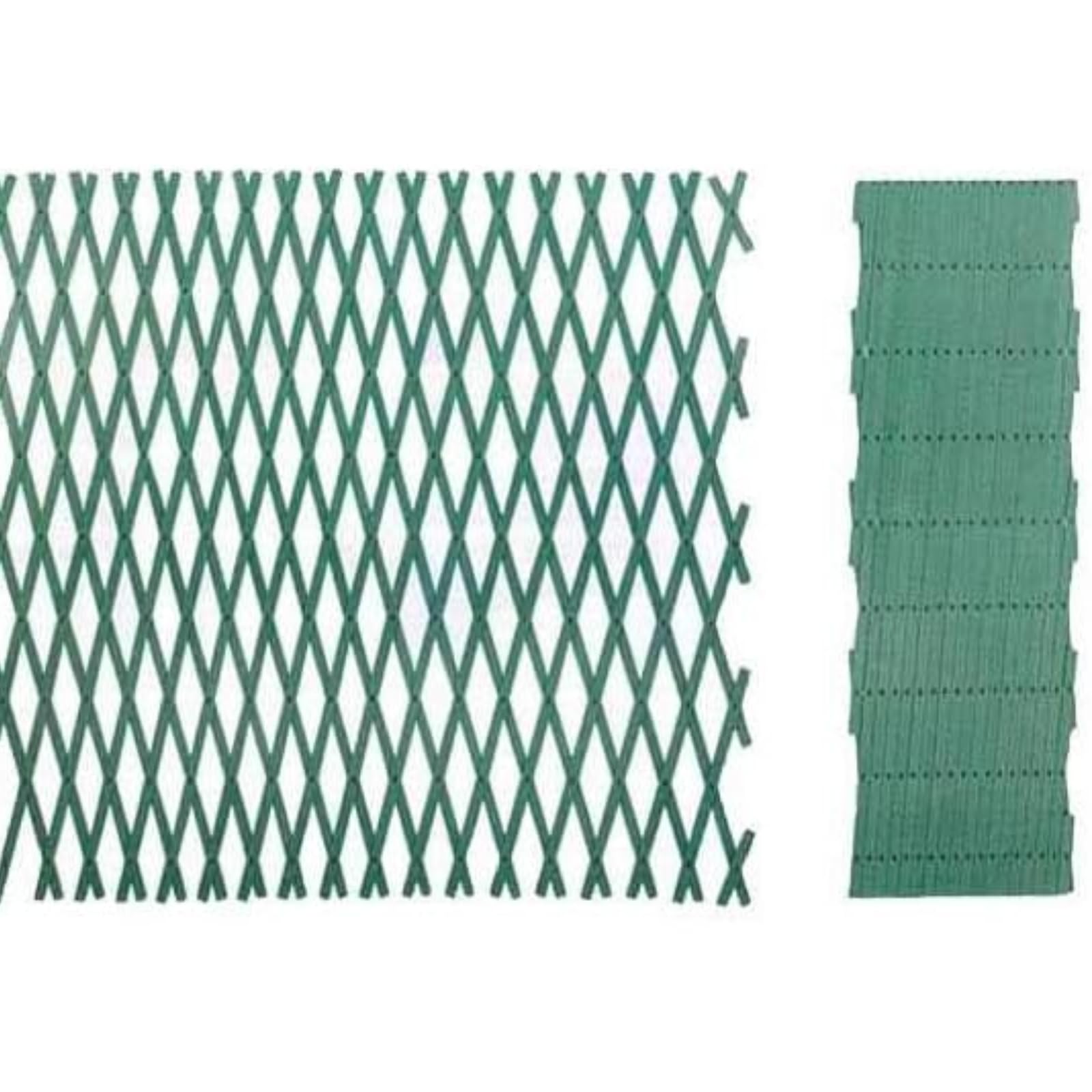 Traliccio Estensibile in PVC Rinforzato Verde Ideale per Piante,Fiori,Rampicanti da Esterno Decorazione da Parete per Terrazzo,Balcone,Giardino (Verde, 4x1 MT)