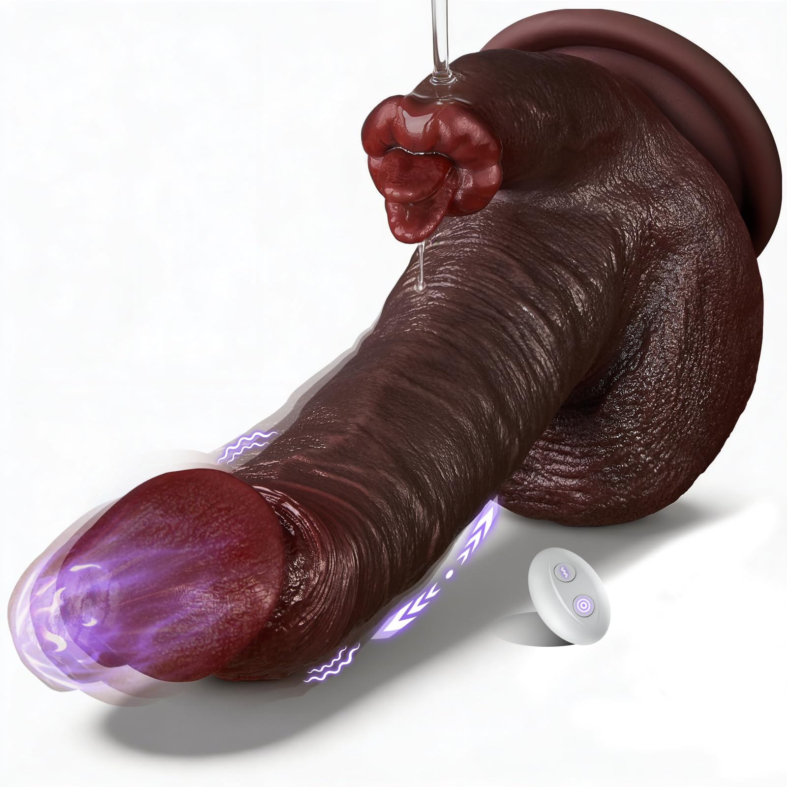thrusting cock dildo Creature Cocks Astro-Thrust Vibrating & Thrusting Dildo w/Remote main image 1