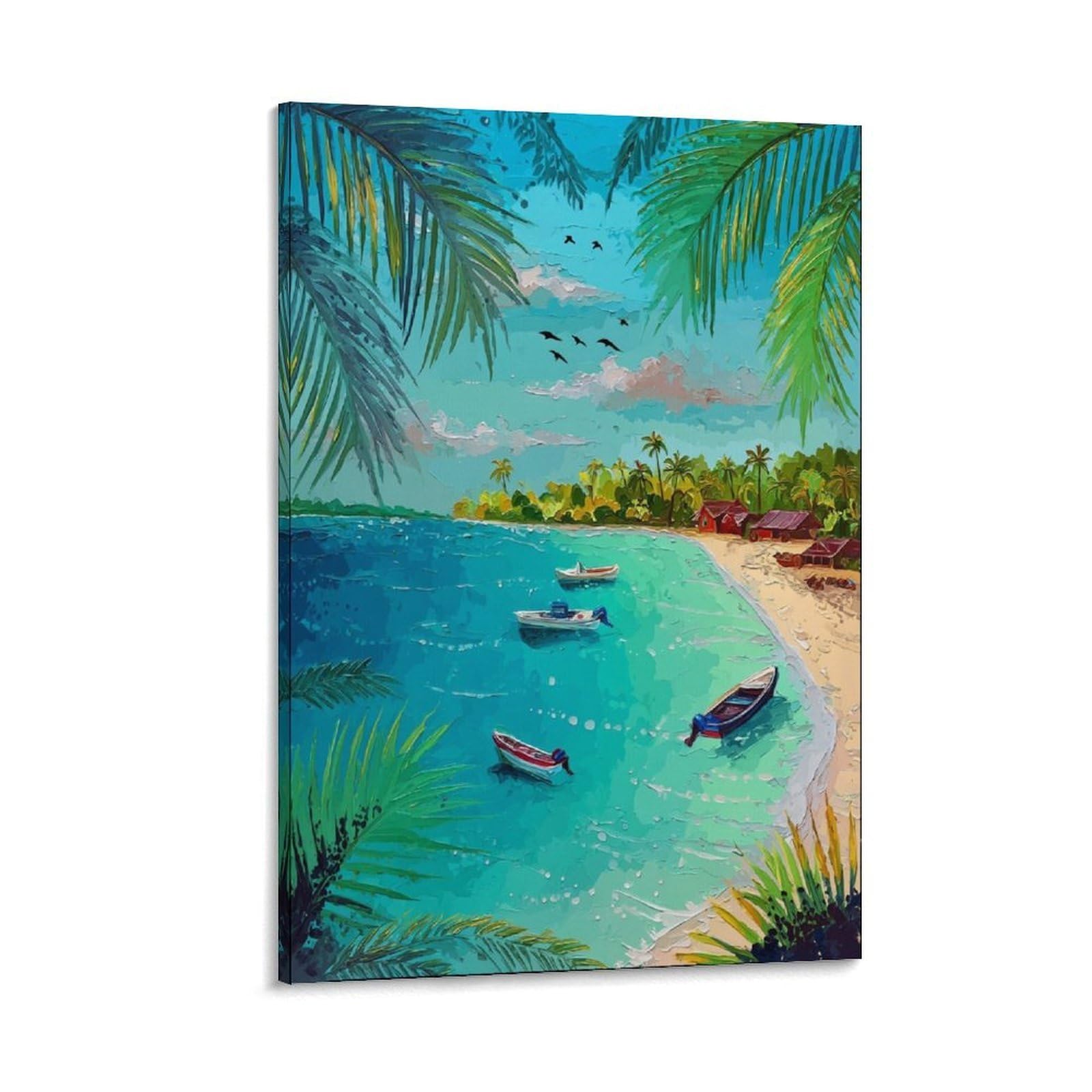Dominican Republic Posters 20x30inch(50x75cm) Vintage Watercolor Canvas Art