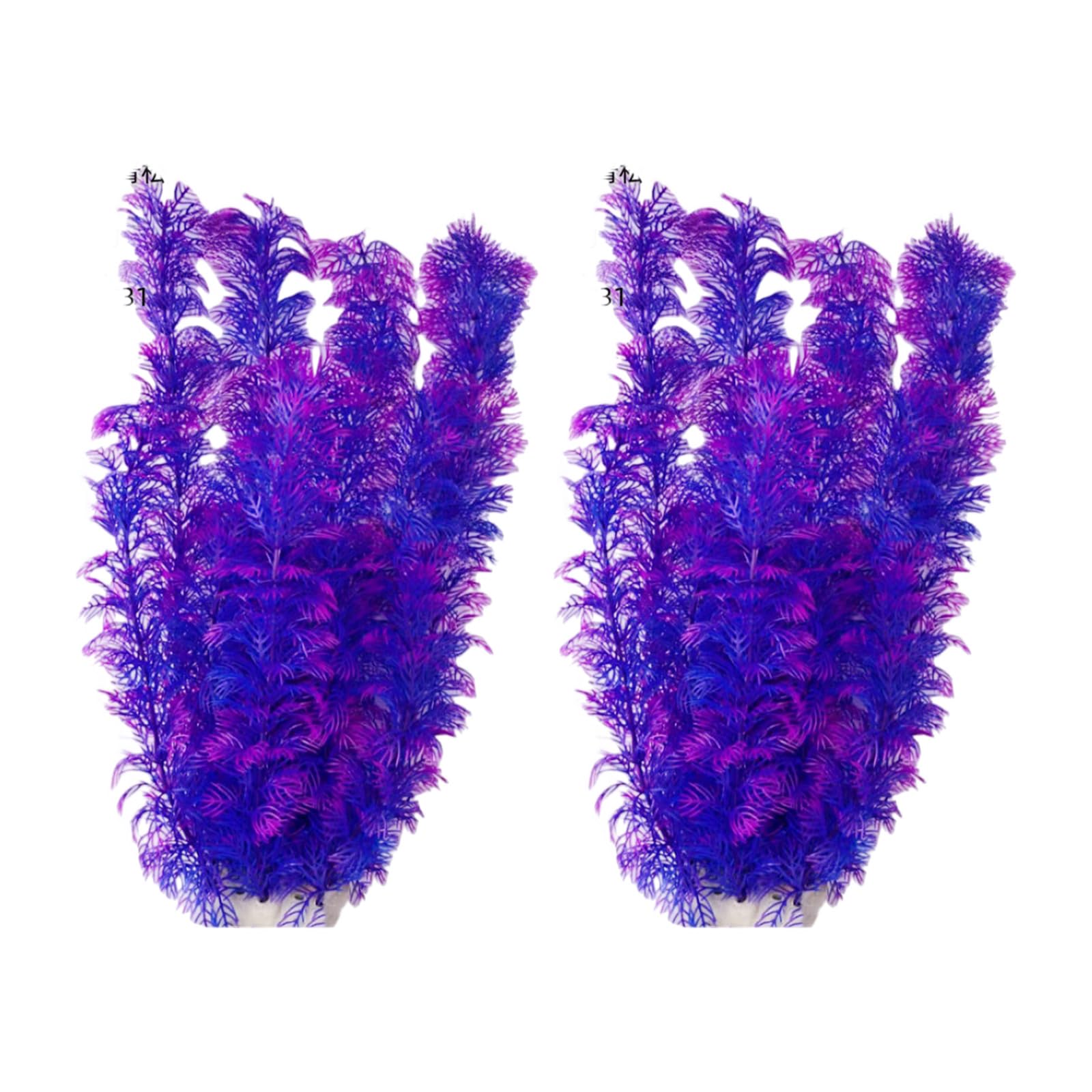 JAMIEKA 2pack Realistic Aquariums Decorations Artificial Fish Tanks Plant Underwater Grass Ornament for Fish Tanks Landscape