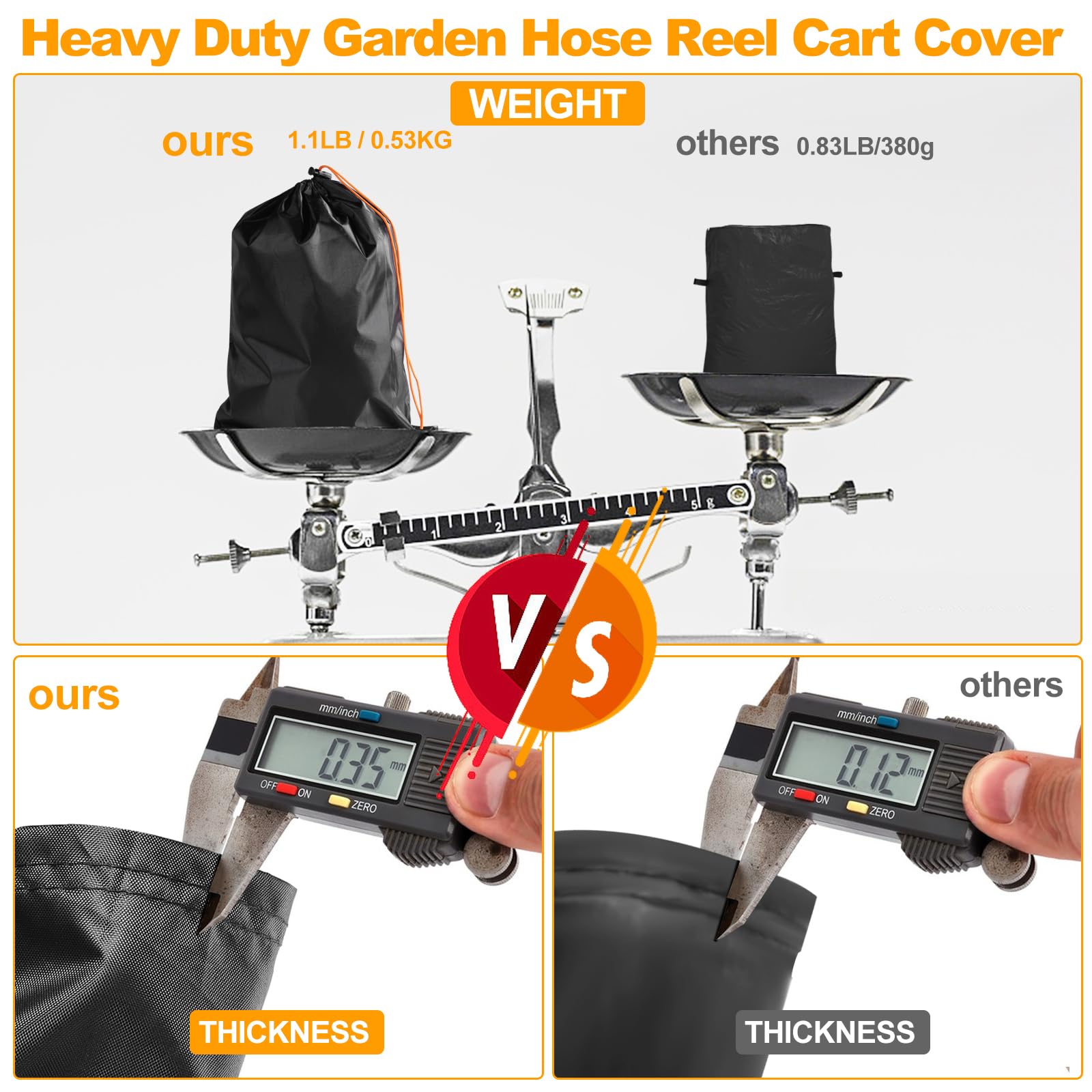 Cover for Garden Hose Trolley Hose Reel - Image 2