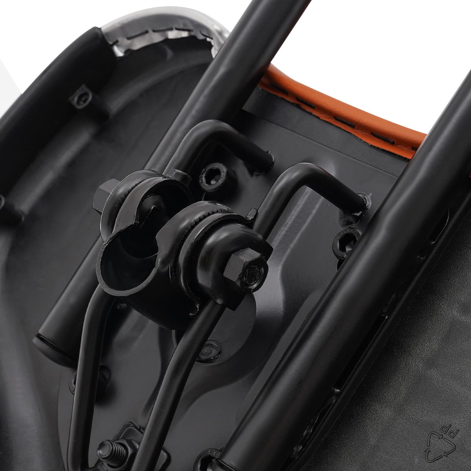 Verstellbarer Sattel Mountainbike bergroer Fahrradsattel Mit  Verstellbarer Rckenlehne Braun - Komfort Sattel Fr Mountainbike, Dreirad  & Pendler
