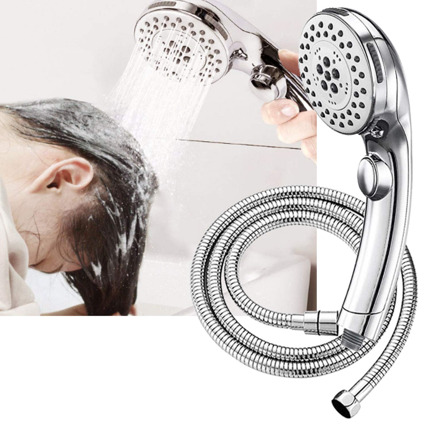 Amazon.co.jp: シャワーヘッド 節水 高水圧 強力 強い 5段階モード