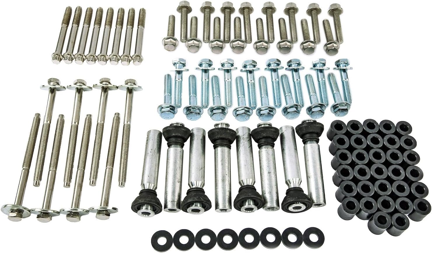 JEGS 501075 Polished Finned Aluminum Valve Covers for GM LS Engine-Hidden Coils