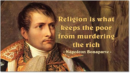 Religión es lo que evita que los pobres asesinen a los ricos imán para refrigerador - 3 x 2 pulgadas