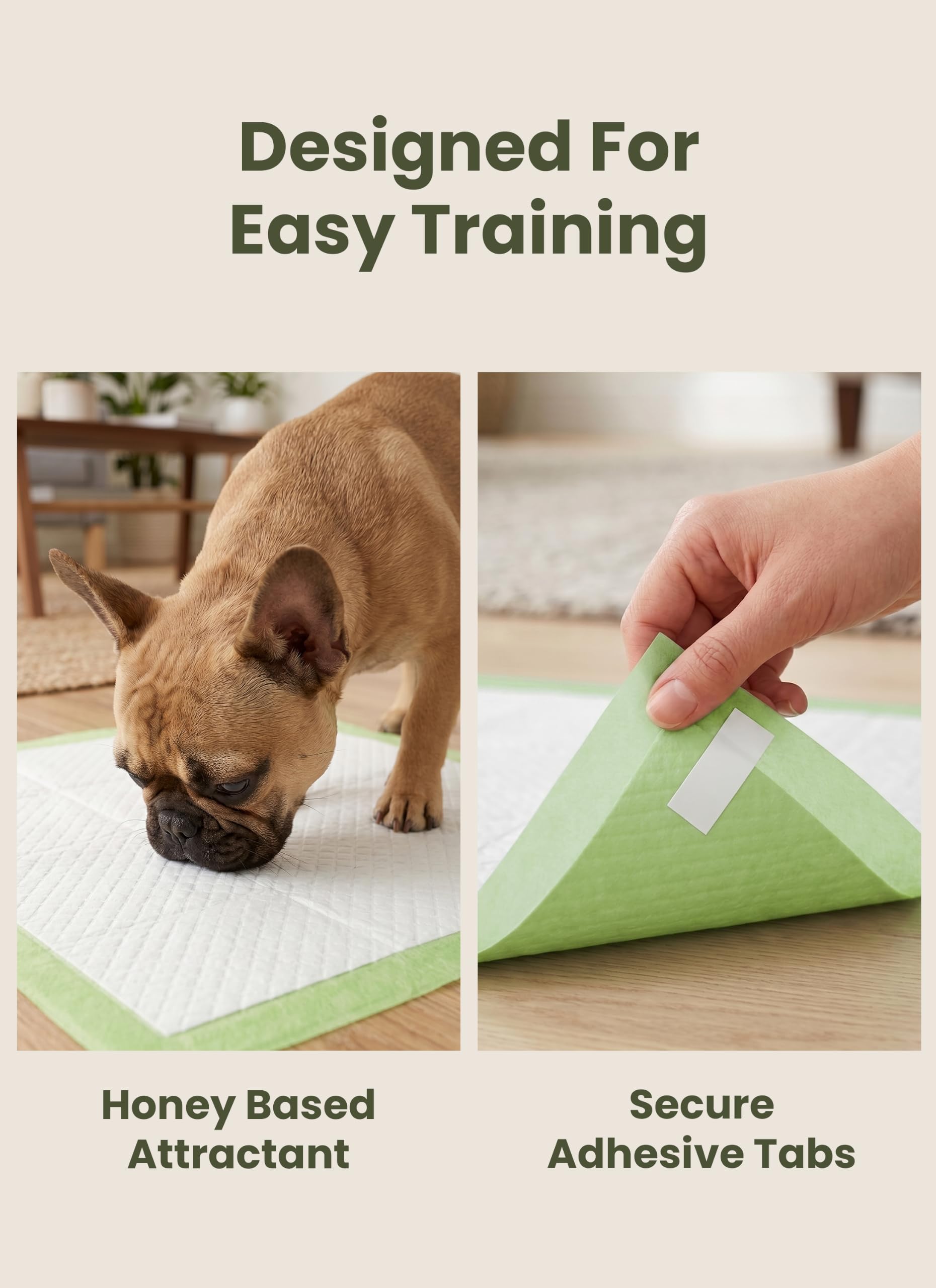 Pogi Trainingspads für Hunde – 60 × 90 cm, extra groß, umweltbewusst, für mittelgroße bis große Hunde – 40 Stück